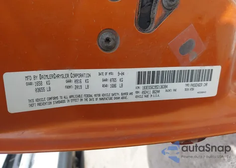 2005 Dodge Neon Sxt z USA, uszkodzony, nr VIN 1B3ES56C95D136384